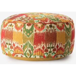 Sissy-Boy - Multicolour jacquard poef met ikat dessin