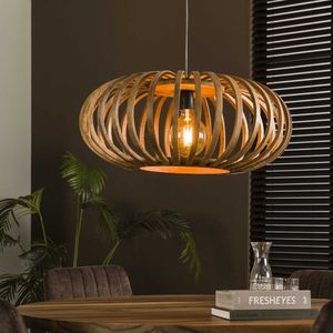 LifestyleFurn Hanglamp Wilton - Mangohout - 1-lamps