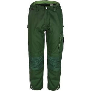 TMG FINESSE HEREN Werkbroek Groen – Normale Beenlengte (78 cm) – Reflecterende Strepen - Versterkte Kniebeschermingszakken - Elastische Tailleband
