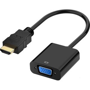 Techvavo® HDMI naar VGA adapter – HDMI to VGA – Full HD 1080P – Male naar Female