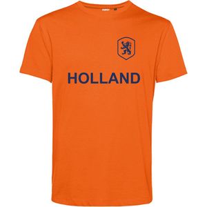 T-shirt kind Embleem + Holland Blauw | EK 2024 Holland |Oranje Shirt| Koningsdag kleding | Oranje | maat 164