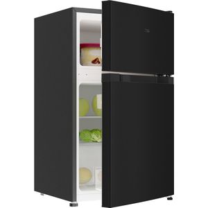 CHiQ FTM86L4E - Tafelmodel Koel-Vriescombinatie 86L - Stijlvol Donker Design - Ruimte-efficiënt en Energiezuinig