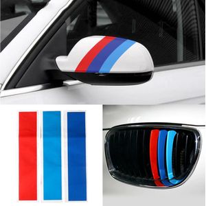 Auto Kleuren Stickers - Set van 3 - Striping Wrap voor Grill, Zijspiegels en Skirts - Autostickers - universeel/alle automerken - Auto Accessoires Stickers