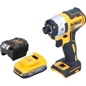 DeWalt DCF 887 E1 accu-slagmoersleutel 18 V 205 Nm 1/4"" borstelloos + 1x Powerstack accu 1,7 Ah + lader