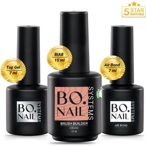 GUAPÀ® BIAB Starterspakket | Builder Gel In A Bottle | BIAB Nagellak | Gelnagels Starterspakket | Nagellak | Gellak | HEMA Free | Builder Gel | Primer | Top Coat | 15 ml BIAB Creamy Pink
