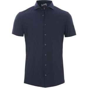 Pure - Short Sleeve The Functional Shirt Navy - Heren - Maat 41 - Modern-fit