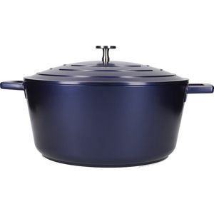 MasterClass Braadpan Blauw - ø 28 cm / 5 Liter - Standaard anti-aanbaklaag