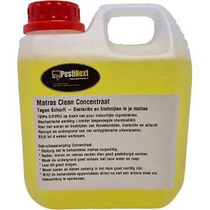 Matrascleaner - Matrasreiniger - PestiNext Matras Clean Concentraat tegen schurft - huisstofmijt en bacteriën in bed - 1 liter concentraat is 5 liter eindproduct