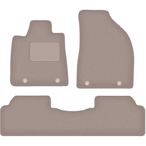 Beige velours vloermatten voor: Lexus RX III Hybrid SUV (2008-2015)