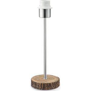 Home Sweet Home - Landelijke tafellamp voet Bossano voor lampenkap - 12/12/33cm - gemaakt van Hout - geschikt voor E27 LED lichtbron - voor lampenkap met doorsnede max.35cm