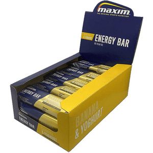 Maxim Energy Bar - 25 x 55g - Energierepen - Sportvoeding - Banana Yoghurt