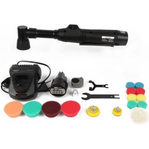 Draadloze Auto Polijstmachine 12V – Poetsmachine Auto - – Incl. 2 Accu’s & Oplader – Autopoetser met Snelheidsregeling – Polijst- & Waxmachine – Compact & Krachtig