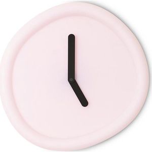 Ronde Klok Babyroze / Round Clock Babypink - Design klok Werkwaardig