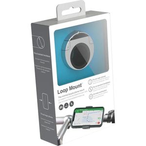 Loop Mount - stuur houder voor smartphones  - zilver