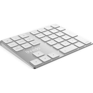 Thredo Bluetooth Numeriek Macbook Toetsenbord/Keypad/Klavier - Zilver Aluminium - Draadloos