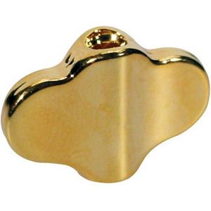 mechaniekknoppen, metaal, verguld, schroefmodel, 23x16mm, 6-pack