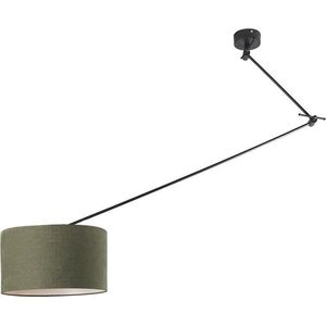 QAZQA blitz - Moderne Hanglamp - 1 lichts - H 1400 mm - Groen - Woonkamer | Slaapkamer | Keuken