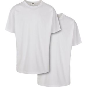 Urban Classics - Organic Basic Heren T-shirt - 4XL - Wit