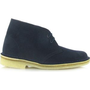 Clarks Desert Boot Suede - Blauw - Laarzen - Dames - Maat 36