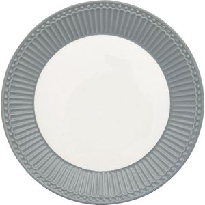 GreenGate Ontbijtbord Alice Nordic stone grijs Ø 23 cm