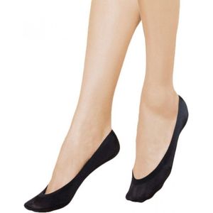 Topsocks footies ice silk zwart