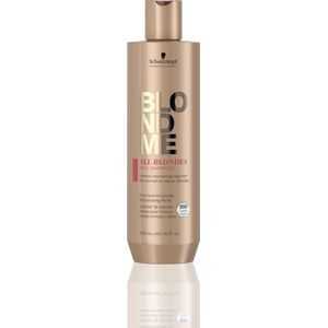 Schwarzkopf BlondMe Care All Blondes Rich Shampoo 300ml - Normale shampoo vrouwen - Voor Alle haartypes