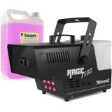 Rookmachine - BeamZ RAGE1800LED met draadloze bediening + 5L rookvloeistof