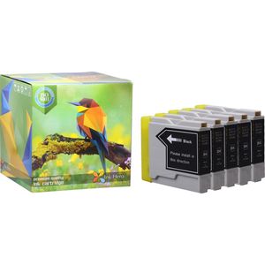 Ink Hero - 5 Pack - Inktcartridge / Alternatief voor de Brother LC970, DCP-135C, DCP-150C, DCP-153C, DCP-157C, DCP-750CN, MFC-235C, MFC-260C