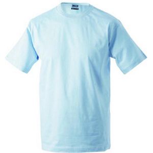 James and Nicholson - Unisex Medium T-Shirt met Ronde Hals (Baby Blauw)