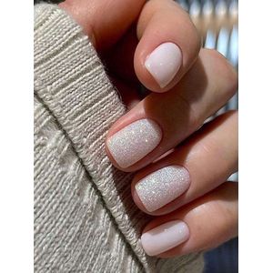 24 stuks neutrale glitter kunstnagels - nepnagels - plaknagels