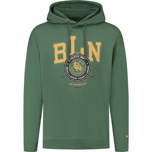 Ballin Amsterdam - Heren Oversized fit Sweaters Hoodie LS - Forest Green - Maat M