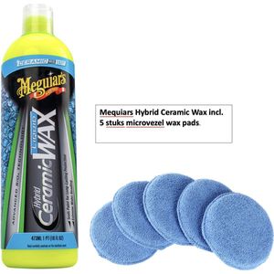 Mequiars Hybrid ceramic wax incl. 5 - microvezel wax pads