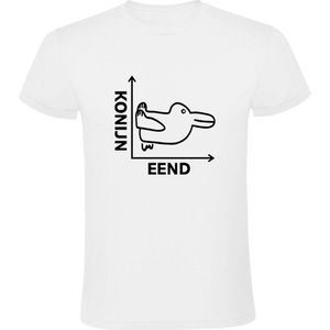 Konijn Eend Heren T-shirt - dieren - wiskunde - retro - natuurkunde - grafiek - huisdier - grappig