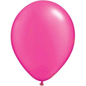 Fluor roze ballonnen 100 stuks