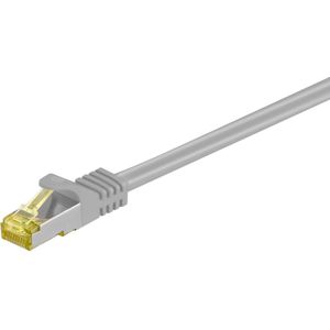 S/FTP CAT7 10 Gigabit netwerkkabel / grijs - LSZH - 0,15 meter