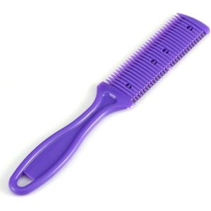 Haarscheerkam - Dual Sides Cutting Tondeuse Kam - Paars Hair Trimmer Kam - Nauwkeurig Snijden en Stylen .