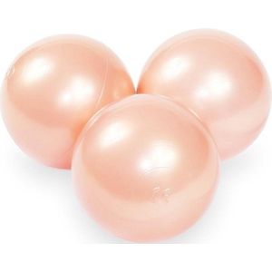 Ballenbak ballen - 100 stuks - 70 mm - rose goud