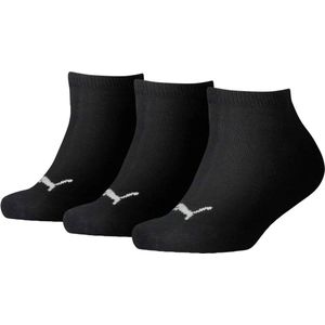 Puma 3-paar kindersneaker sokken - Invisible - 34 - Zwart