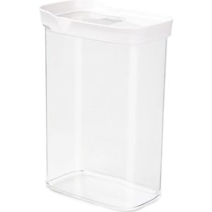 EMSA Optima, Container, Rechthoekig, 2,2 l, Transparant, Wit, Thermoplastische elastomeer (TPE), 160 mm