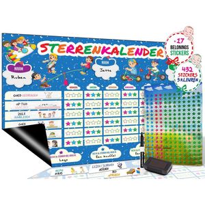 Brute Strength - Magnetisch Beloningssysteem (45) - A3 - Beloningskalender - Planborden - Weekplanner kind - Zindelijkheidstraining - Dagplanner