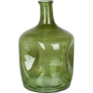 Beliani KERALA - Bloemenvaas - Groen - Glas