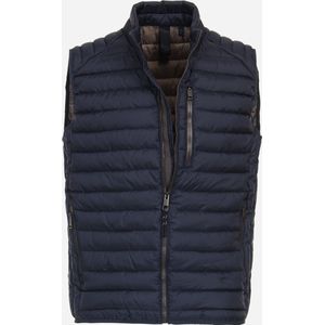 CASA MODA comfort fit bodywarmer - blauw - Maat: 5XL