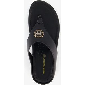 Hush Puppies dames teenslippers sleehak zwart - Maat 38