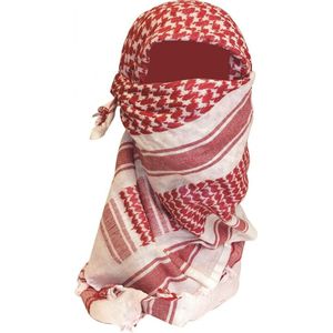 Highlander Shemagh keffiyeh sjaal - rood wit