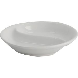 Tokyo Design Studio Wit Gescheiden Saus Bord - White Series - 9.5cm