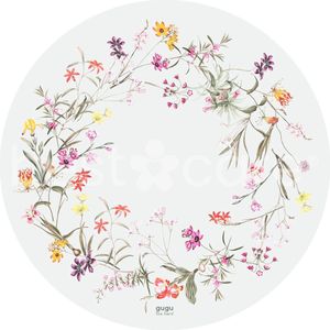 Premium Speelmat Bloem Rond 120cm  Natuurlijke Grondstoffen  Veilige Mat voor Peuters  Spelen en Ontwikkeling  Kinderkamer Mat  Decoratie voor de Kinderkamer  EU-Product