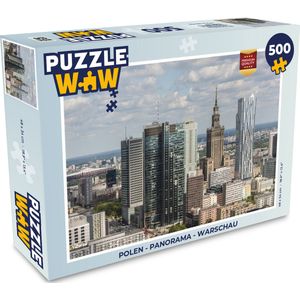 Puzzel Polen - Panorama - Warschau - Legpuzzel - Puzzel 500 stukjes
