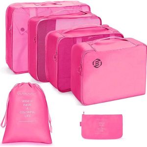 Equivera Koffer Organizer Set - Koffer Organizer Set - Bagage Organizer - Packing Cubes - Backpack Organizer Set - Voor Koffer en Backpack - Travel Cubes
