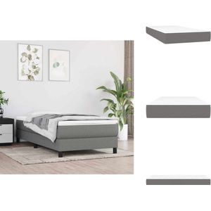 vidaXL Pocketveringmatras Voor Kinderen - Pocketveringmatrassen Voor Kinderen - Binnenveringsmatras - Matras - Pocketveringmatras voor kinderen 80x160 cm stof donkergrijs