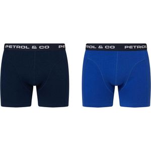 Petrol Onderbroek - Petrol Industries - 2-pack Boxershorts - Blauw